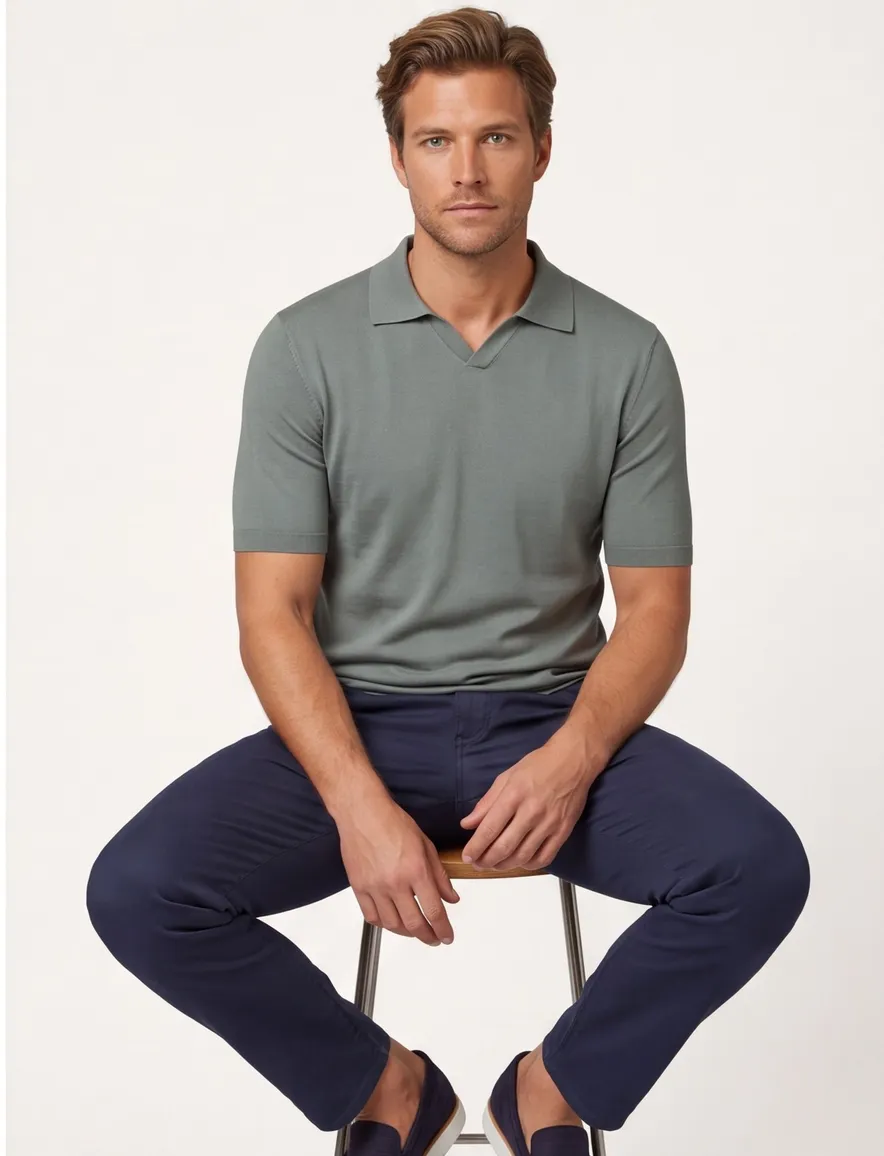Thomas Maine polo-shirt groen