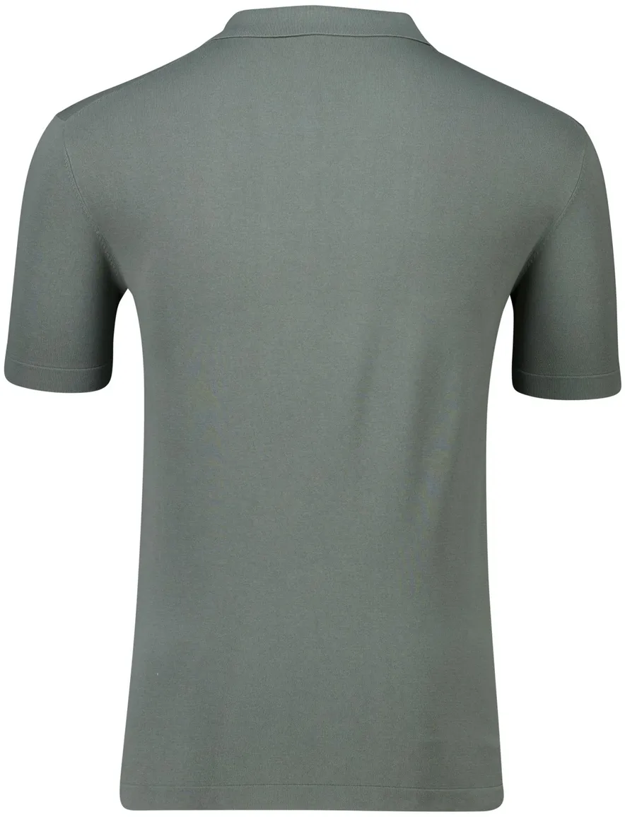 Thomas Maine poloshirt groen effen normale fit katoen