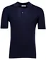 Thomas Maine polo donkerblauw lyocell