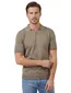 Thomas Maine trui t-shirt v-hals bruin
