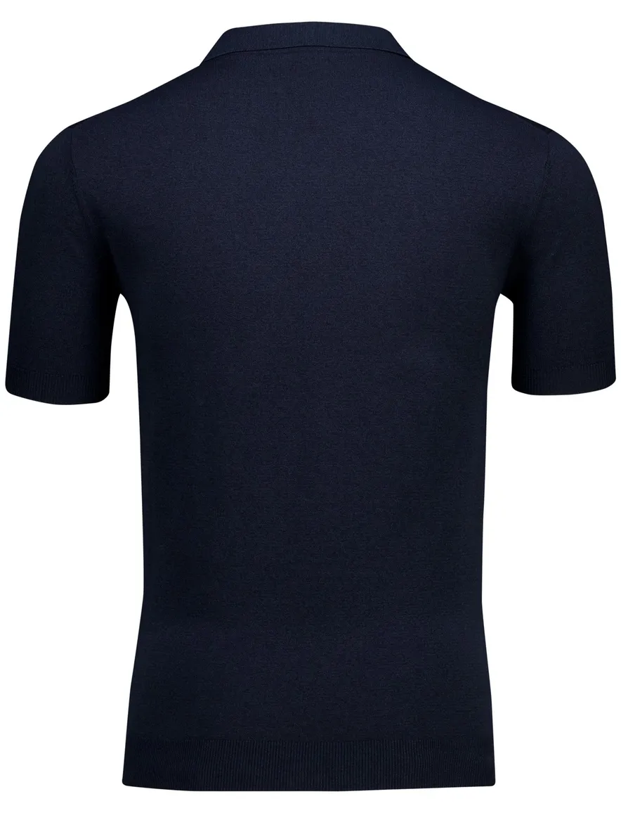 Thomas Maine polo v-hals donkerblauw normale fit