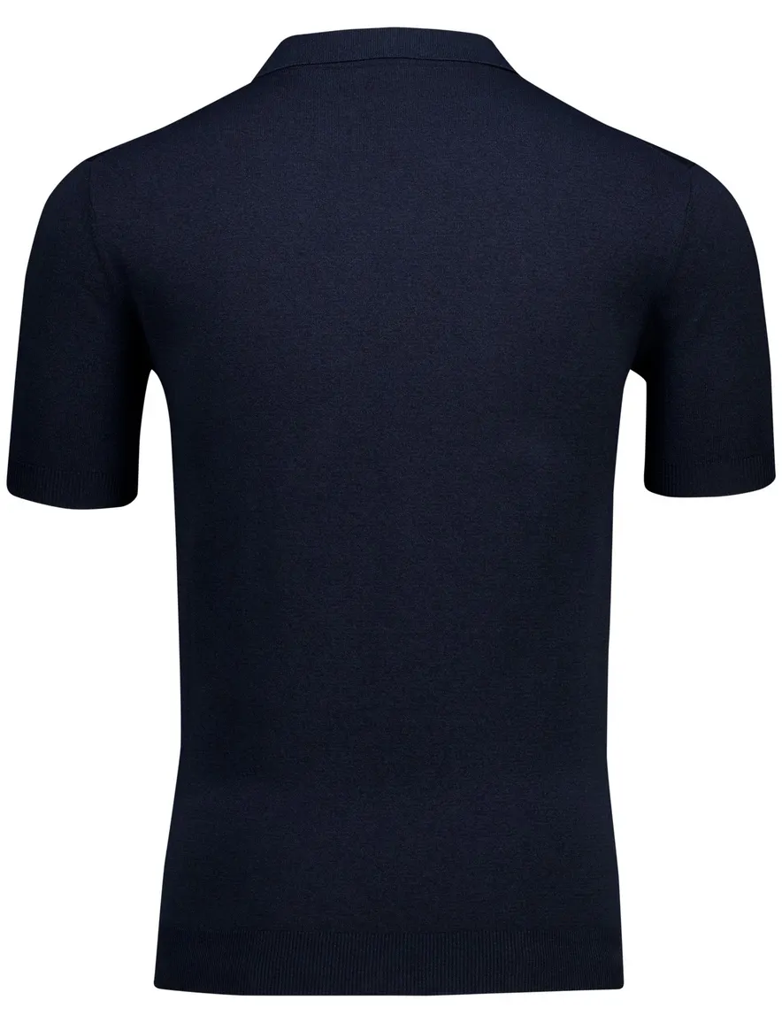 Thomas Maine polo v-hals donkerblauw normale fit
