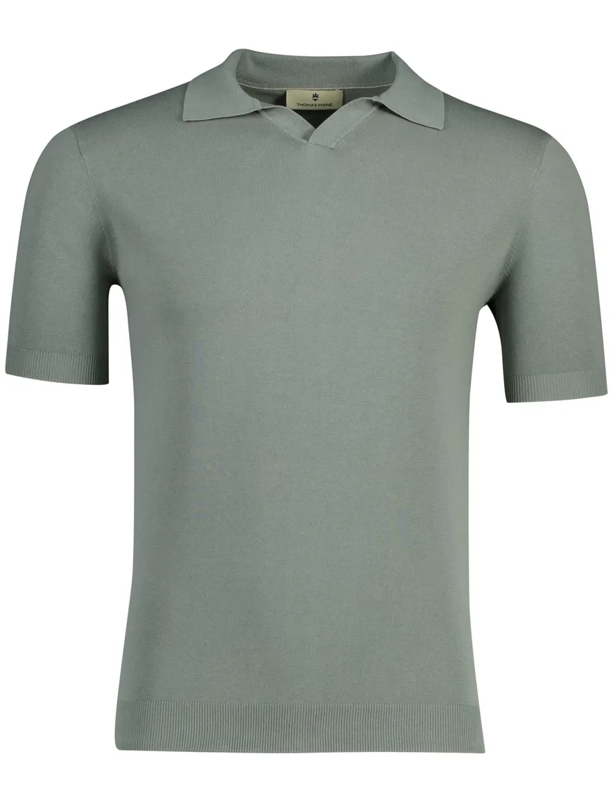 ThomasMaine trui t-shirt v-hals groen