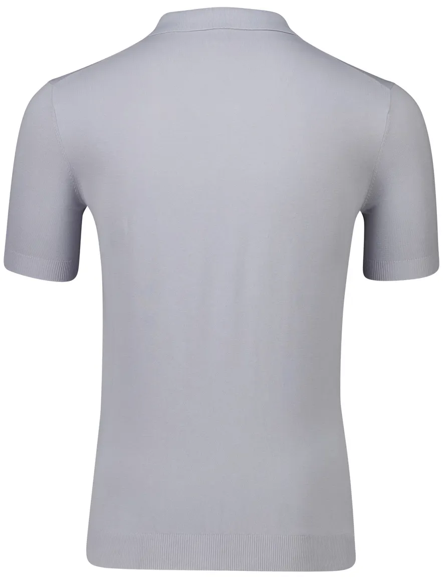 Thomas Maine poloshirt grijs effen normale fit katoen
