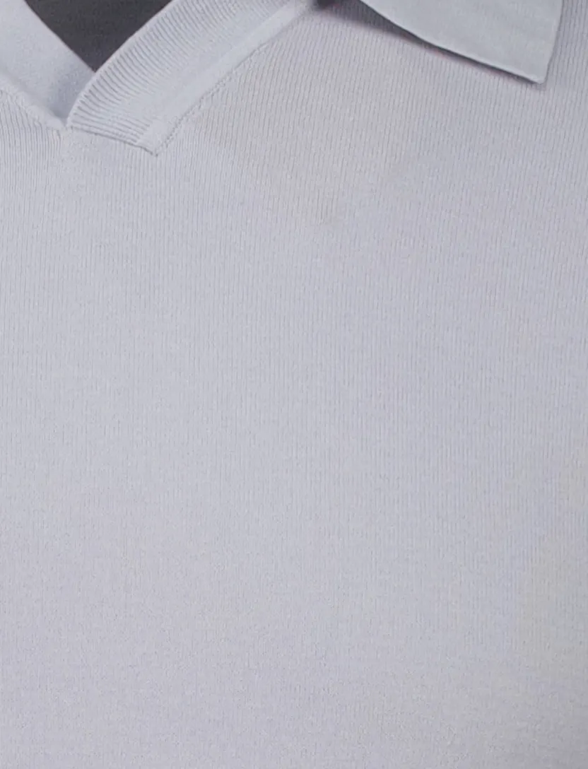 katoenen Thomas Maine poloshirt grijs effen normale fit