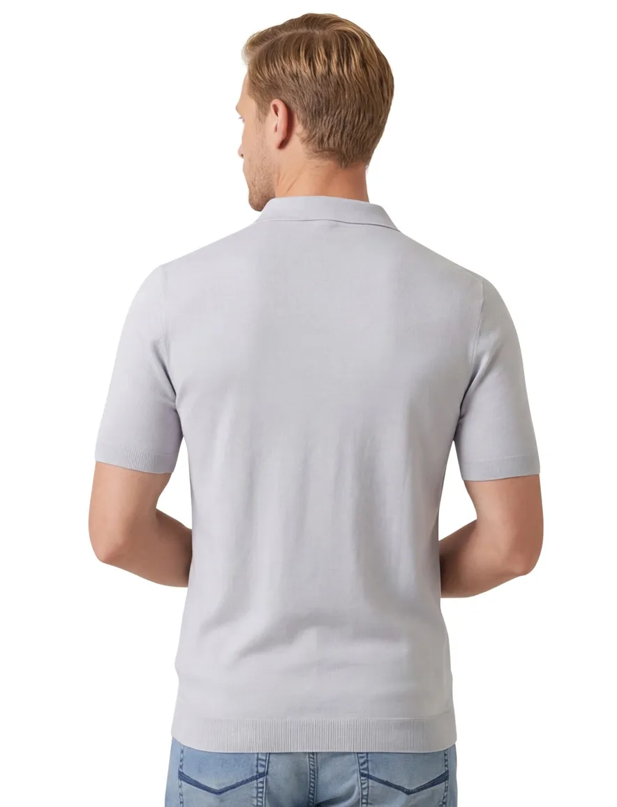 Thomas Maine polo-shirt grijs
