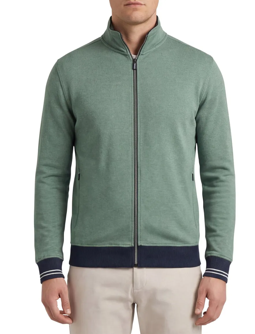 Baileys vest groen katoen effen