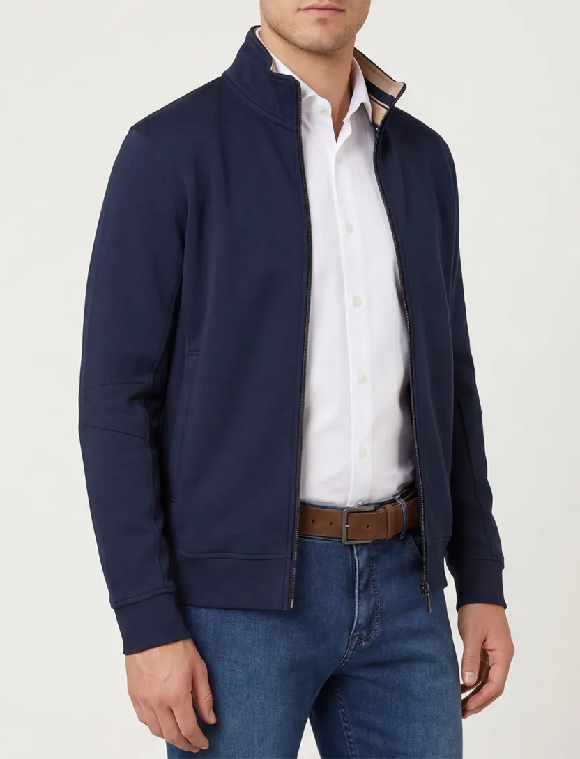 Donkerblauw Baileys vest katoen