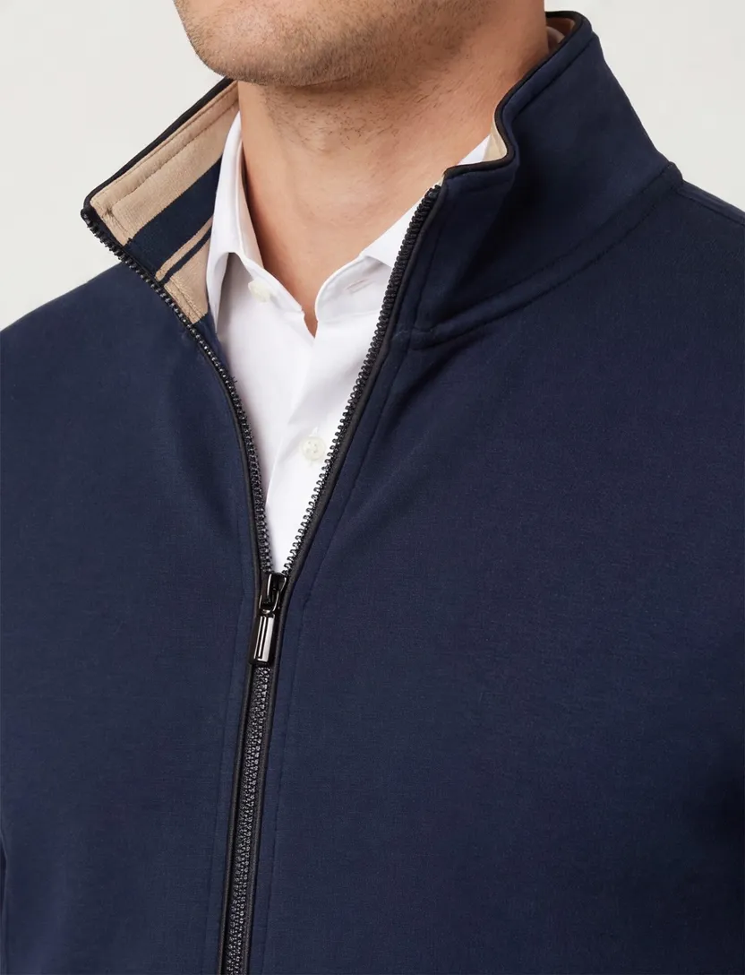 Donkerblauw Baileys vest katoen