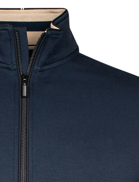 Donkerblauw Baileys vest katoen