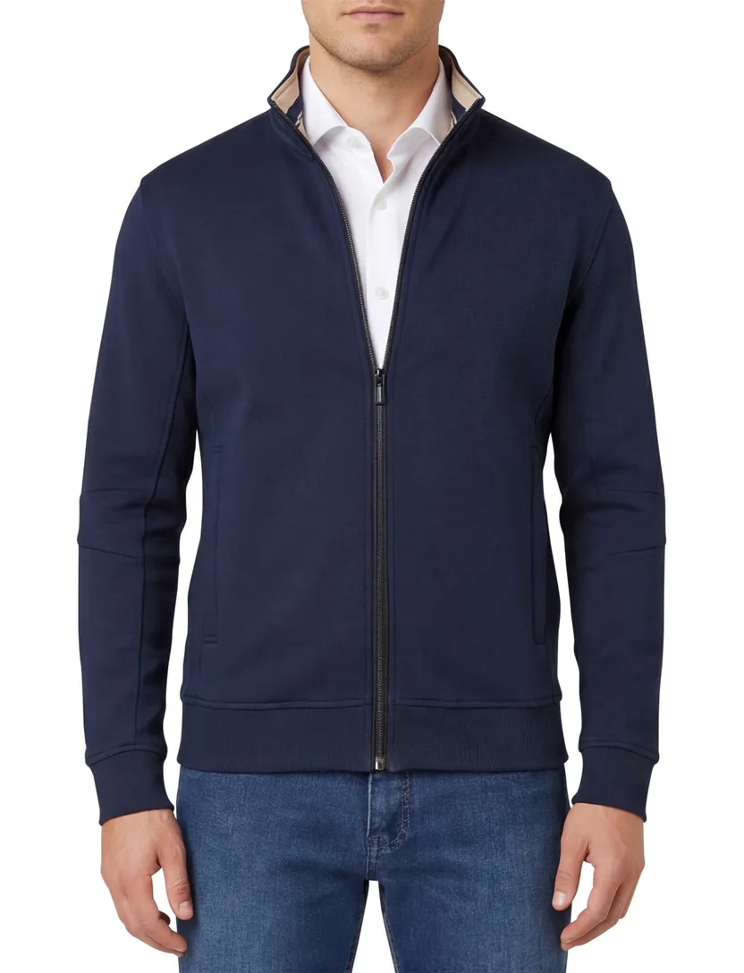 Donkerblauw Baileys vest katoen