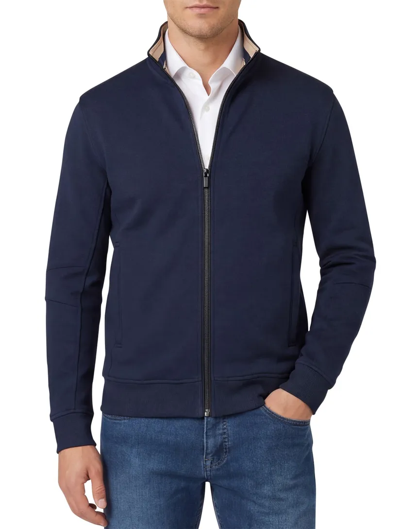Donkerblauw Baileys vest katoen