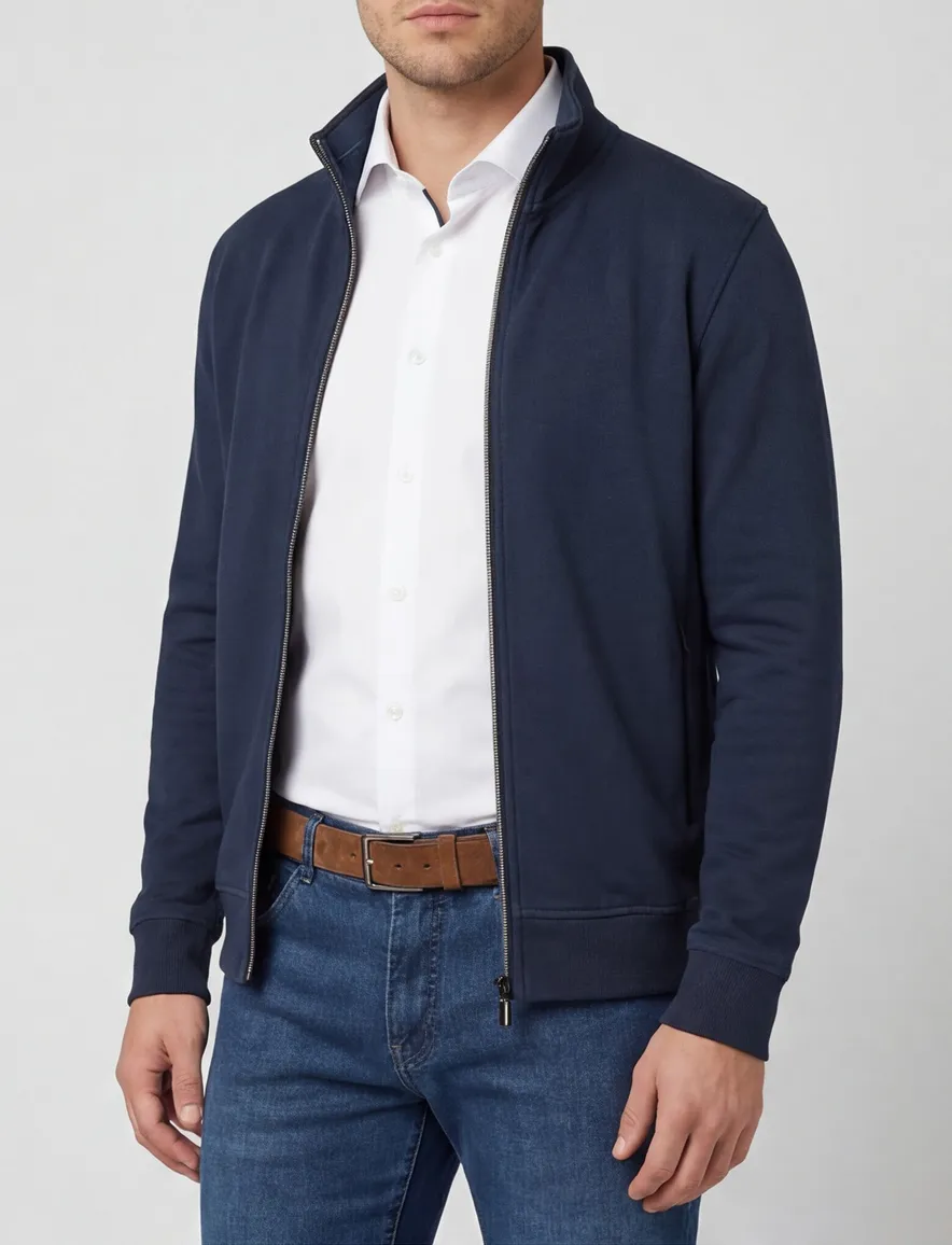 Baileys vest donkerblauw met rits