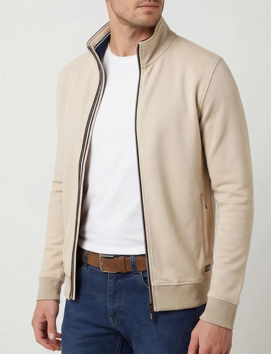 Baileys vest beige met rits