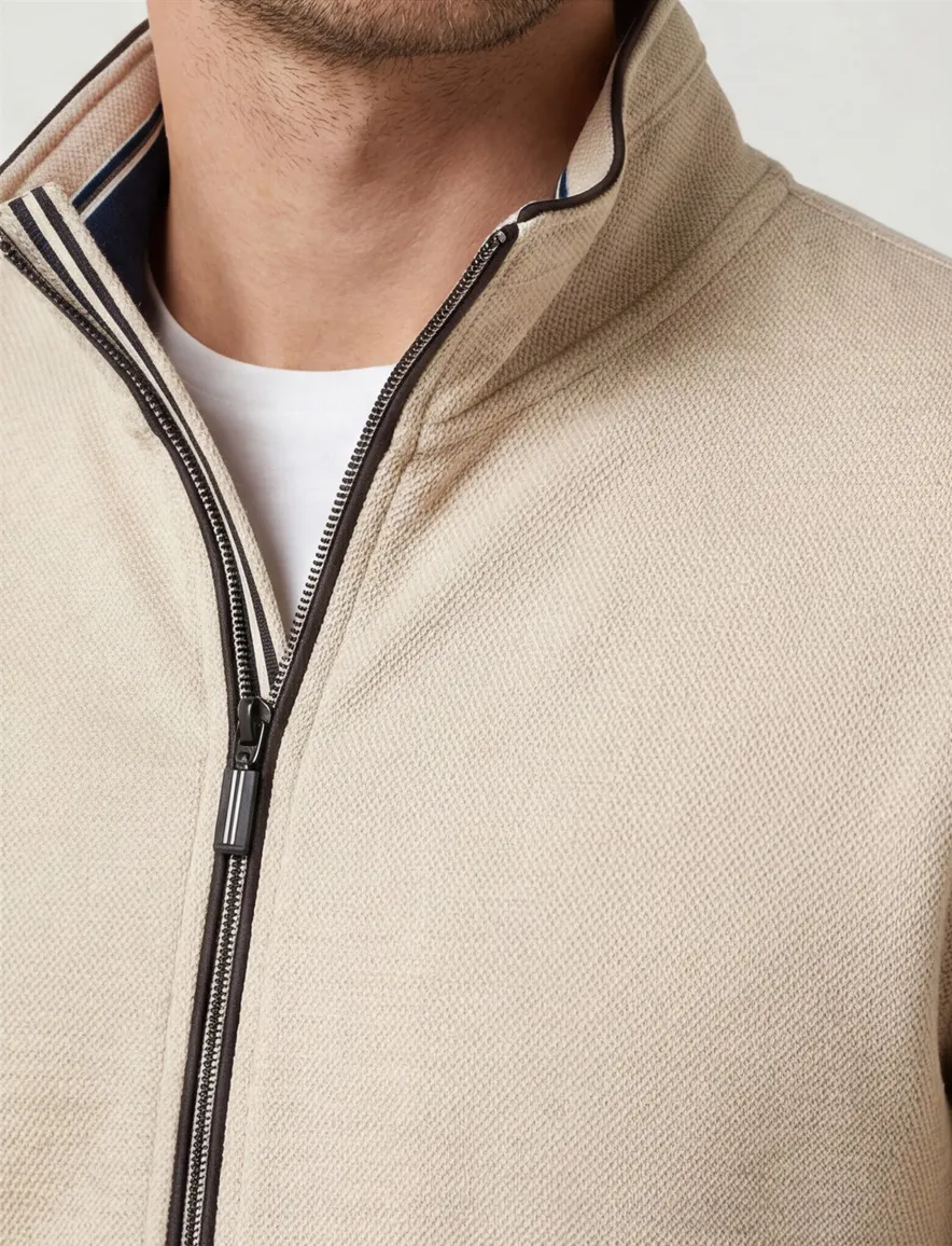 Baileys vest beige met rits