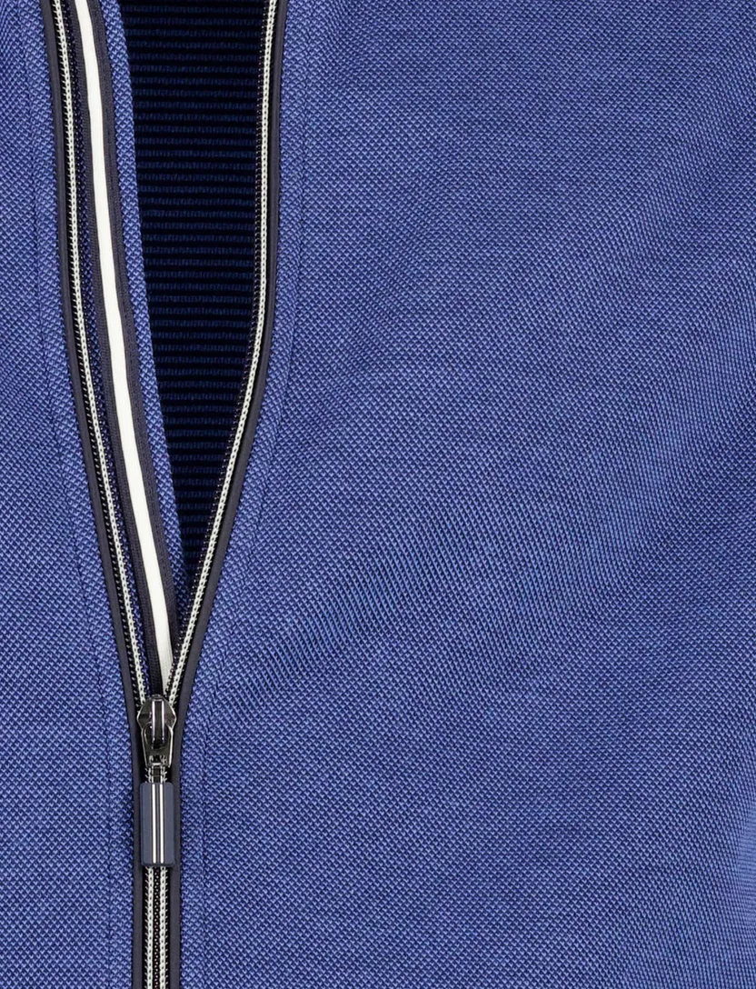 Baileys vest donkerblauw 100% katoen met rits