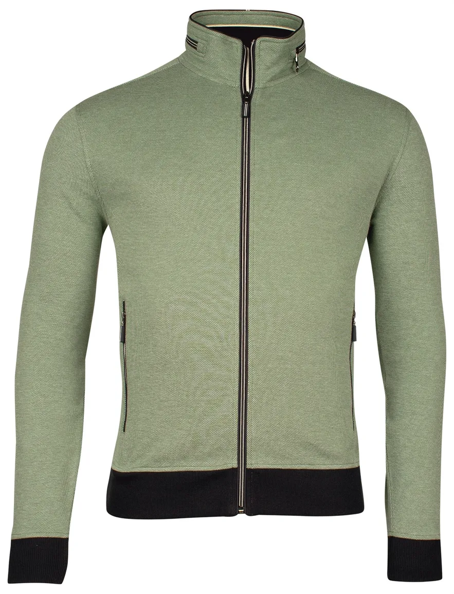 Baileys vest groen effen katoen