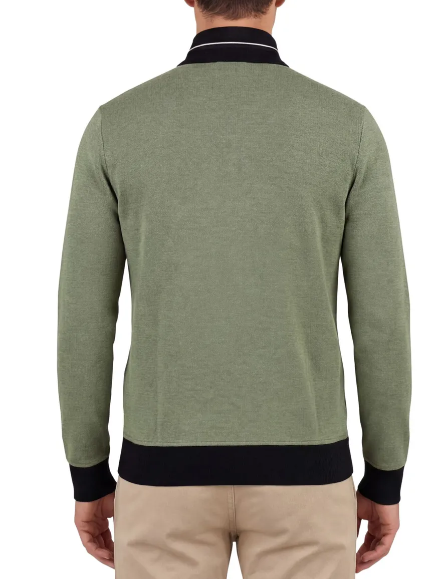 Baileys vest groen effen katoen