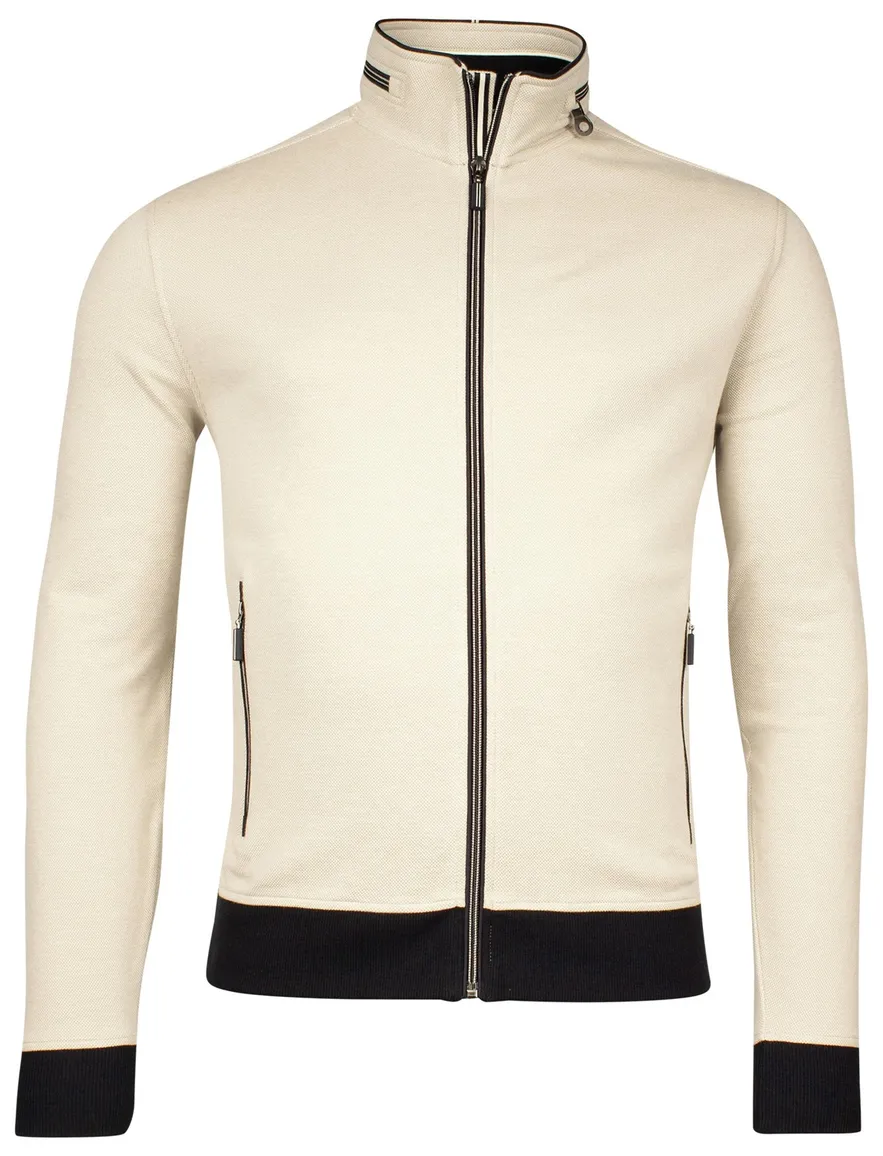 Baileys vest beige katoen effen rits