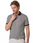 Baileys polo donkerblauw geprint katoen