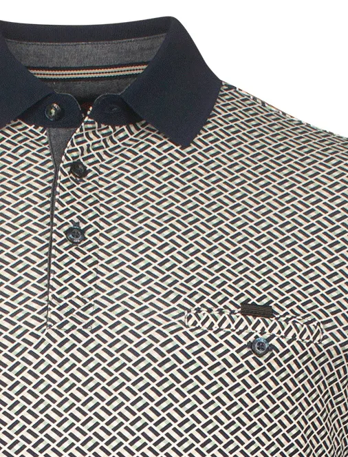 Baileys polo groen geprint