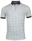 Baileys polo blauw geprint katoen