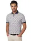 Baileys polo blauw geprint korte mouw