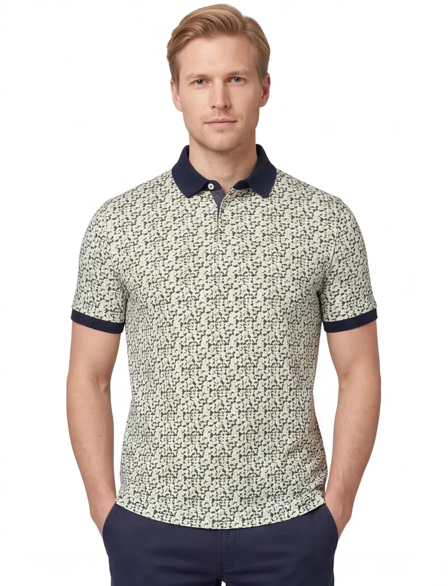 Baileys polo groen geprint