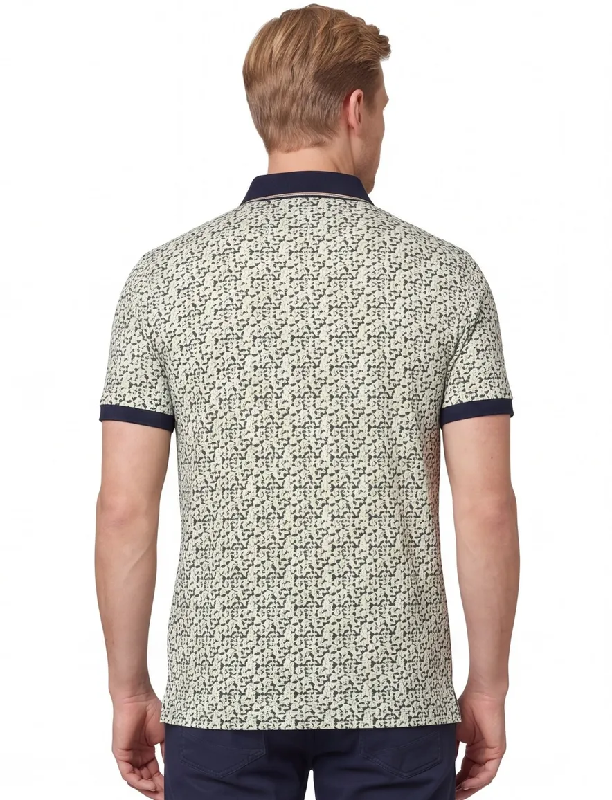 Baileys polo groen geprint