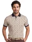 Baileys polo beige geprint multicolor