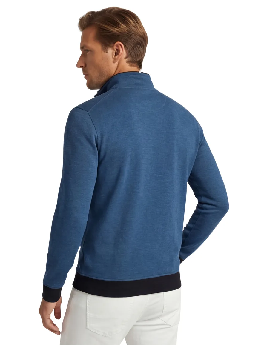Baileys trui half zipper donkerblauw
