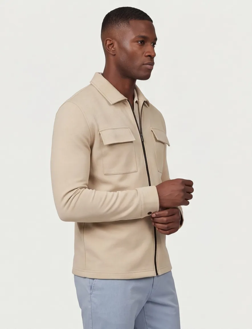 Baileys vest beige met borstzakken