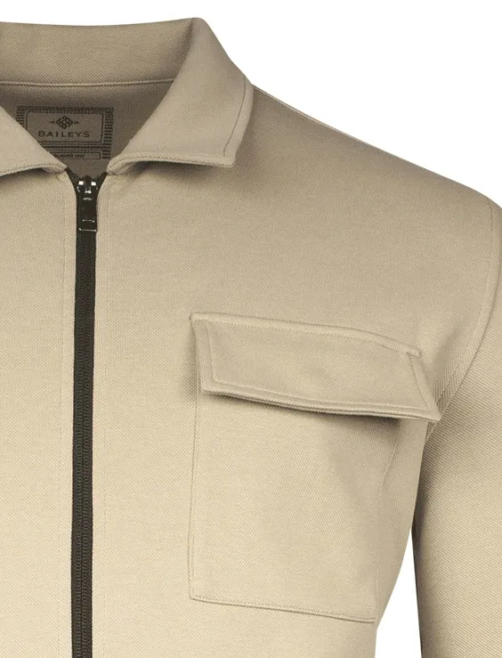 Baileys vest beige met borstzakken
