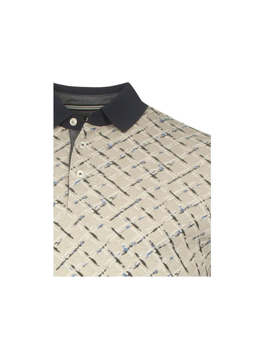 Baileys polo beige geprint