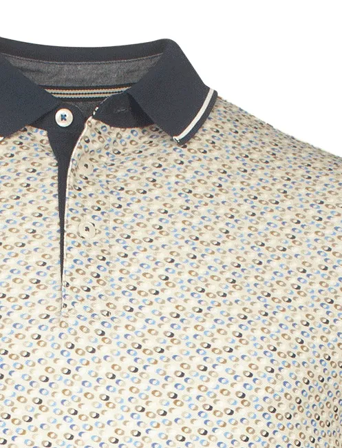 Baileys polo beige geprint