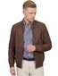 Wellington of Bilmore bomberjack effen bruin suede
