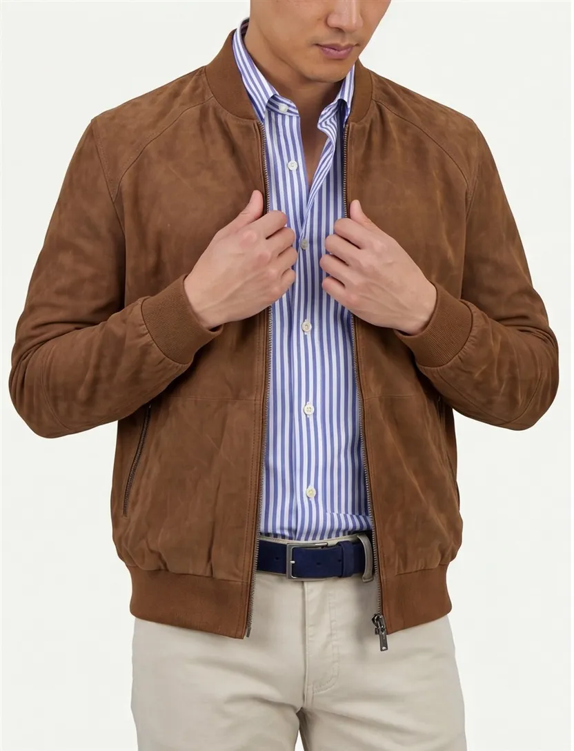 bomberjas Wellington of Bilmore camel normale fit