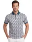 Baileys polo blauw geprint v-hals