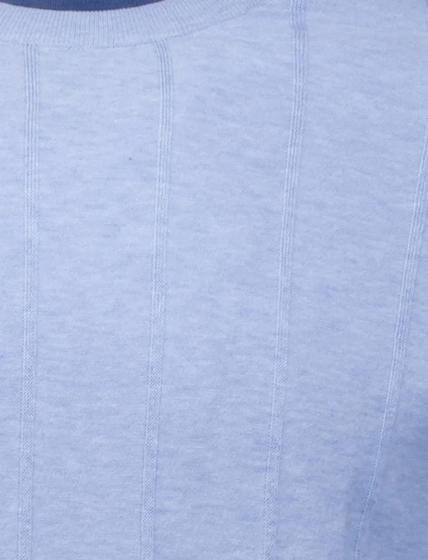 Paul & Shark Fresco knitted t-shirt lichtblauw