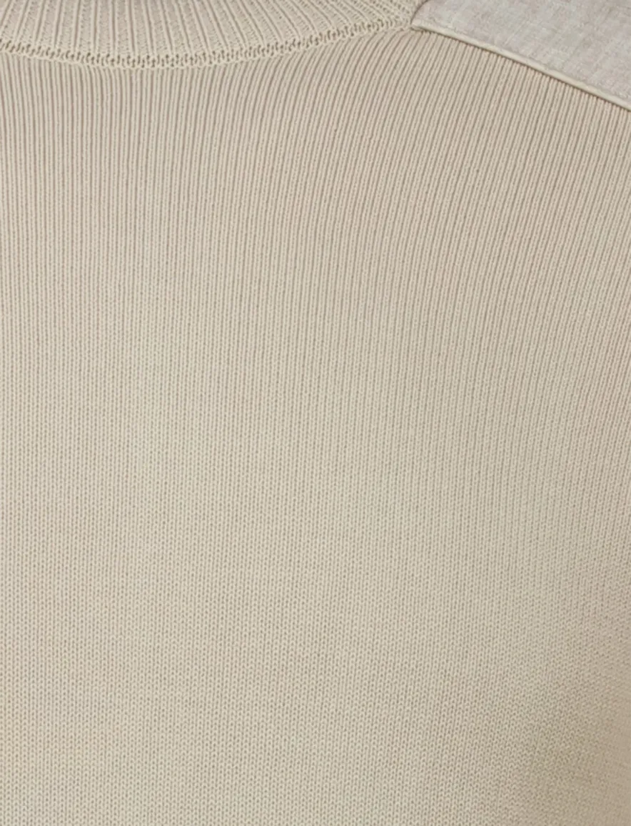 Paul & Shark ronde hals trui beige katoen