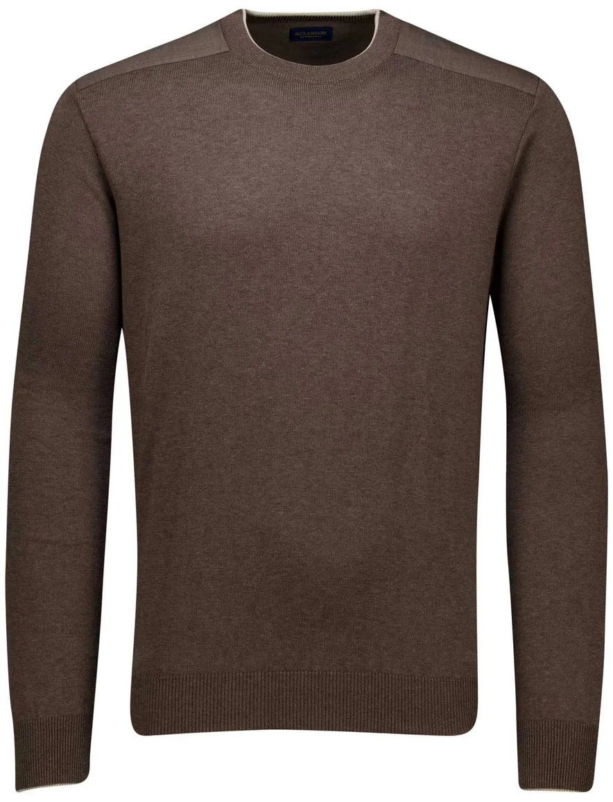 Paul & Shark Cotton & Silk trui bruin