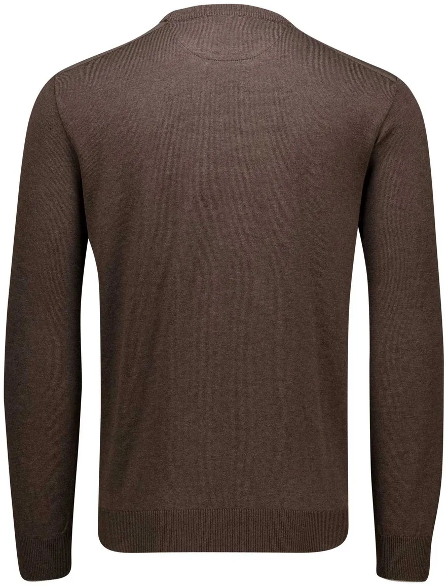 Paul & Shark Cotton & Silk trui bruin