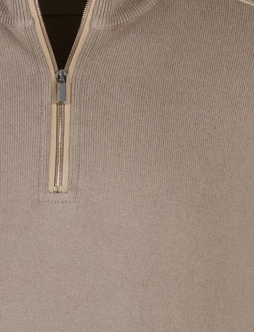 Paul & Shark trui beige katoen gebreid