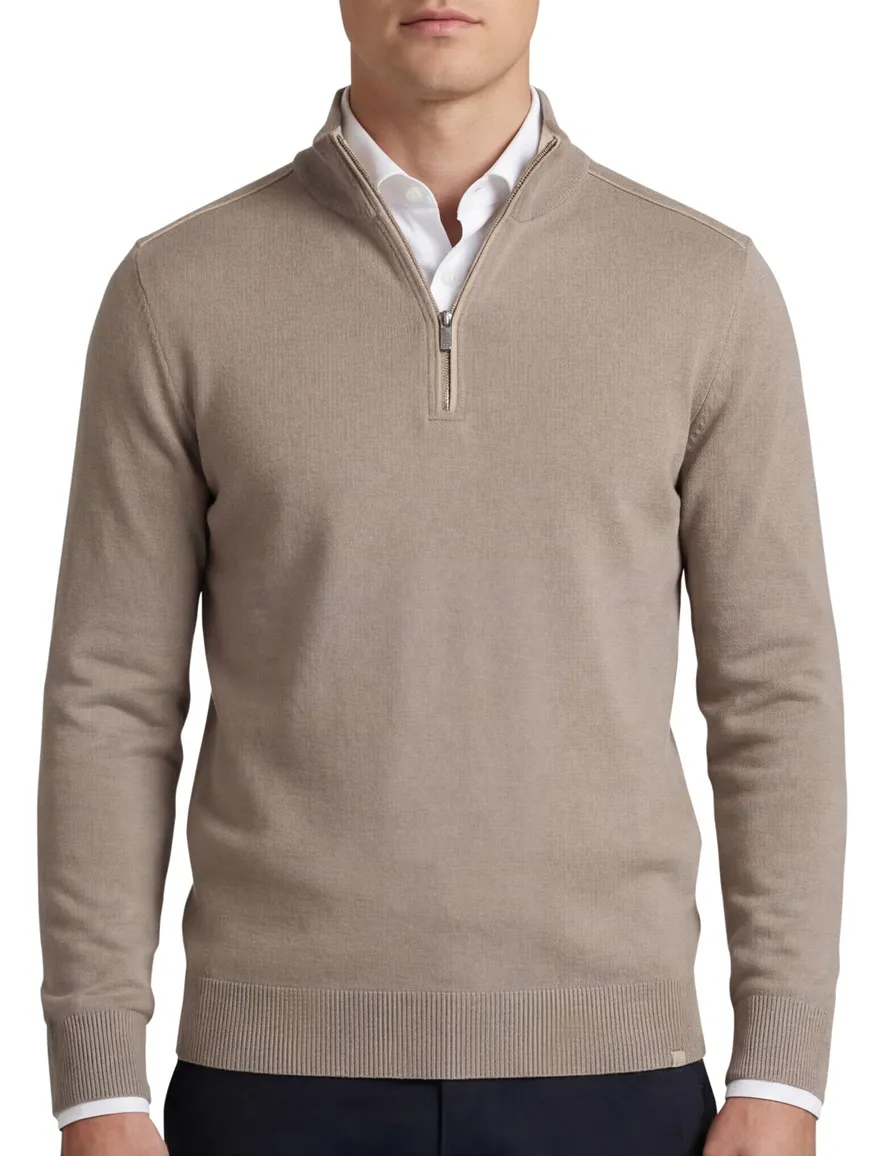 Paul & Shark trui beige katoen gebreid