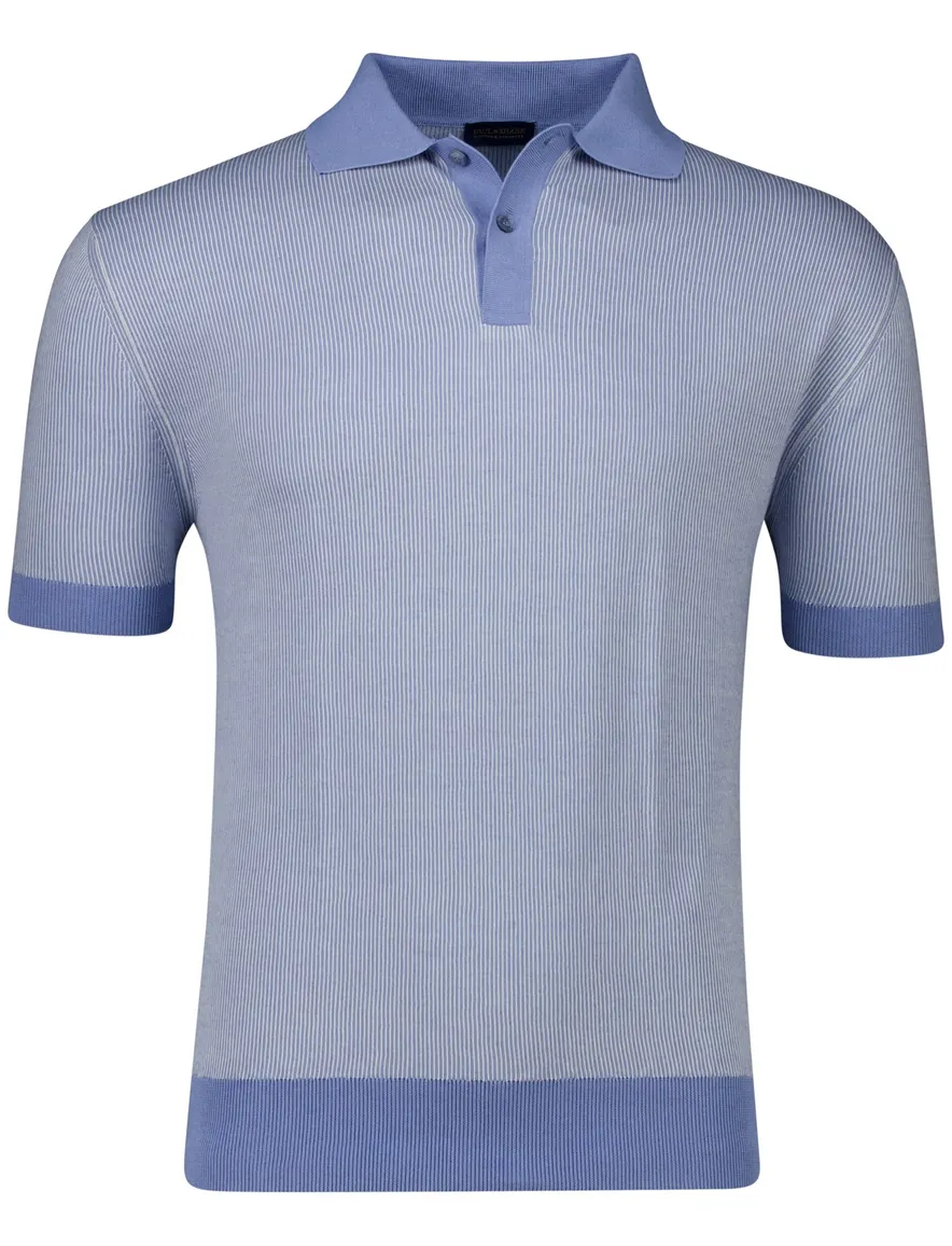 Paul & Shark poloshirt korte mouw lichtblauw 2 knoops