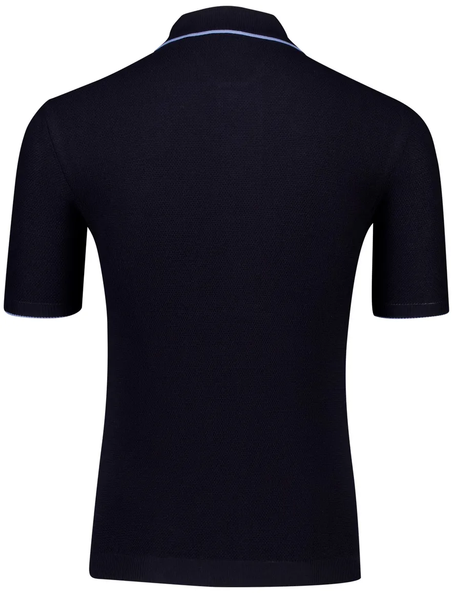 Paul & Shark poloshirt korte mouw navy wijde fit