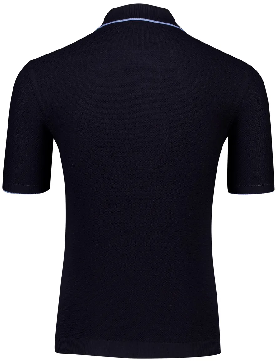 Paul & Shark poloshirt korte mouw navy wijde fit
