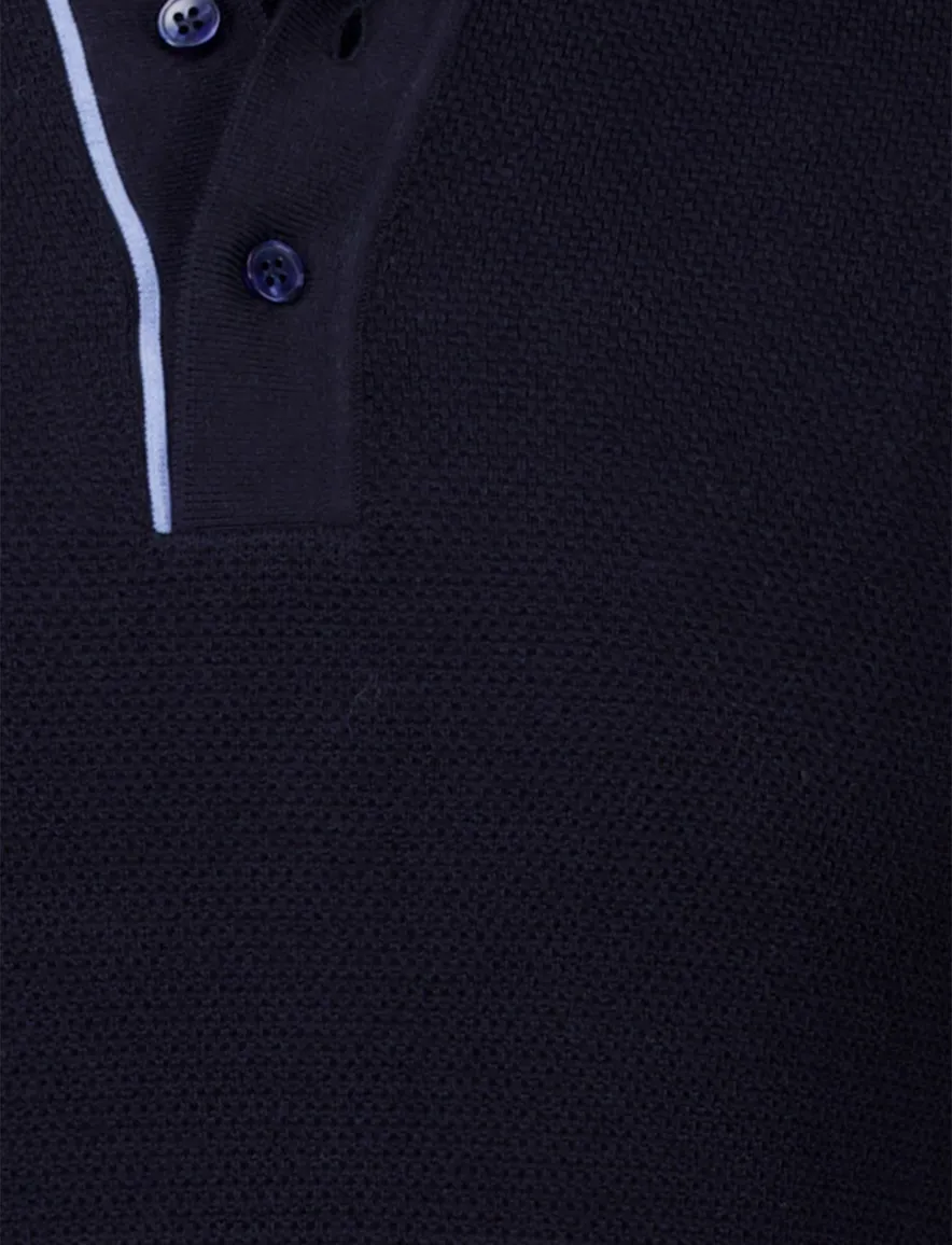 Paul & Shark poloshirt korte mouw navy wijde fit