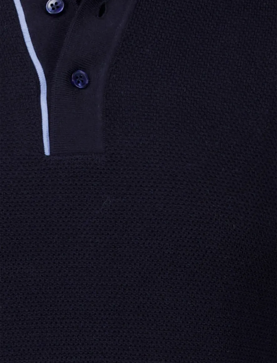 Paul & Shark poloshirt korte mouw navy wijde fit
