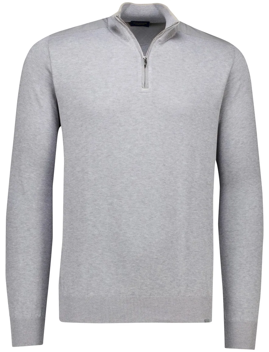 Paul & Shark trui grijs half zip